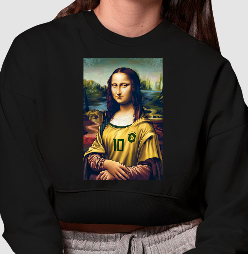 Moletom Cropped Mona Lisa é seleção