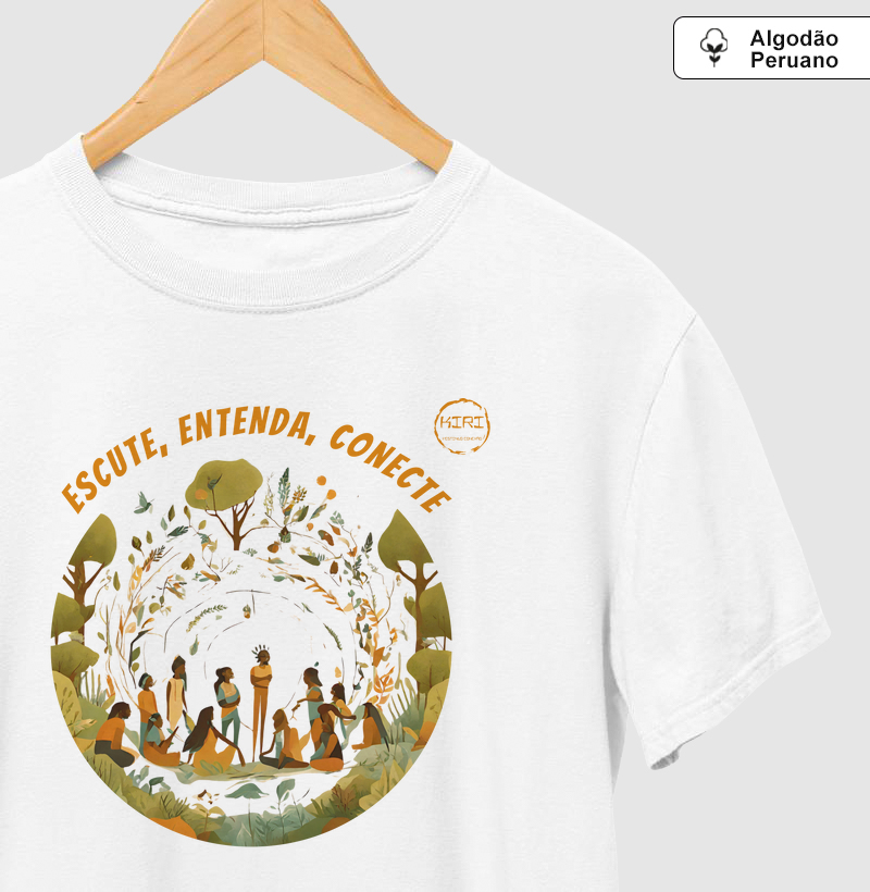 Camiseta Premium KIRI - Escute, Entenda, Conecte