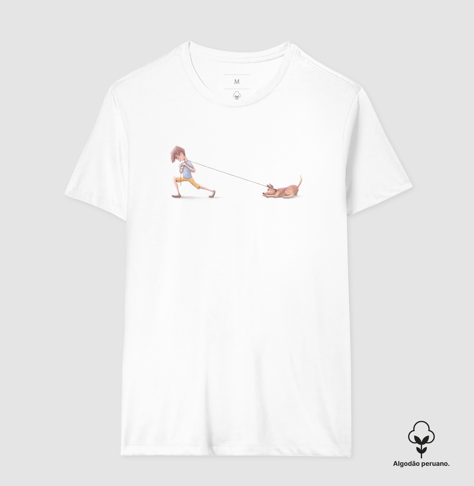 Camiseta Algodão Peruano Quem está Guiando?