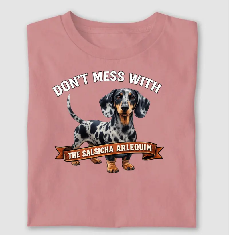 Não mexa com a salsicha arlequim