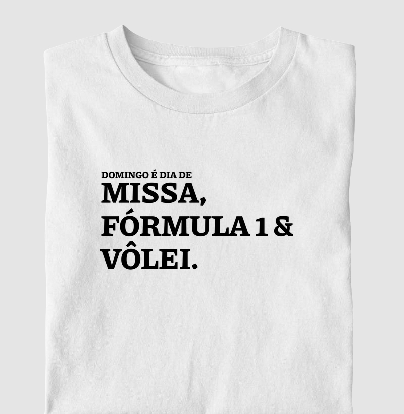 Missa, Fórmula 1 e Vôlei