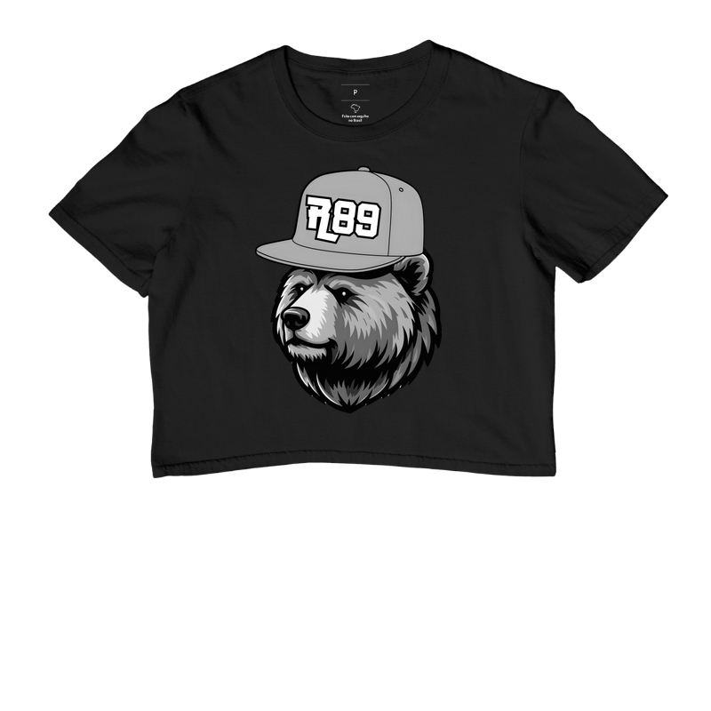 Mascote Ralph - Coleção Big Bear Ralph - Boné Preto e Branco
