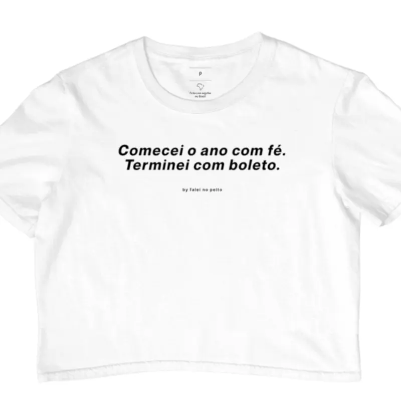 Comecei o ano com fé. Terminei com boleto.