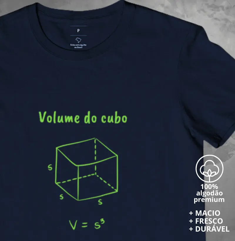 Camiseta Volume do cubo