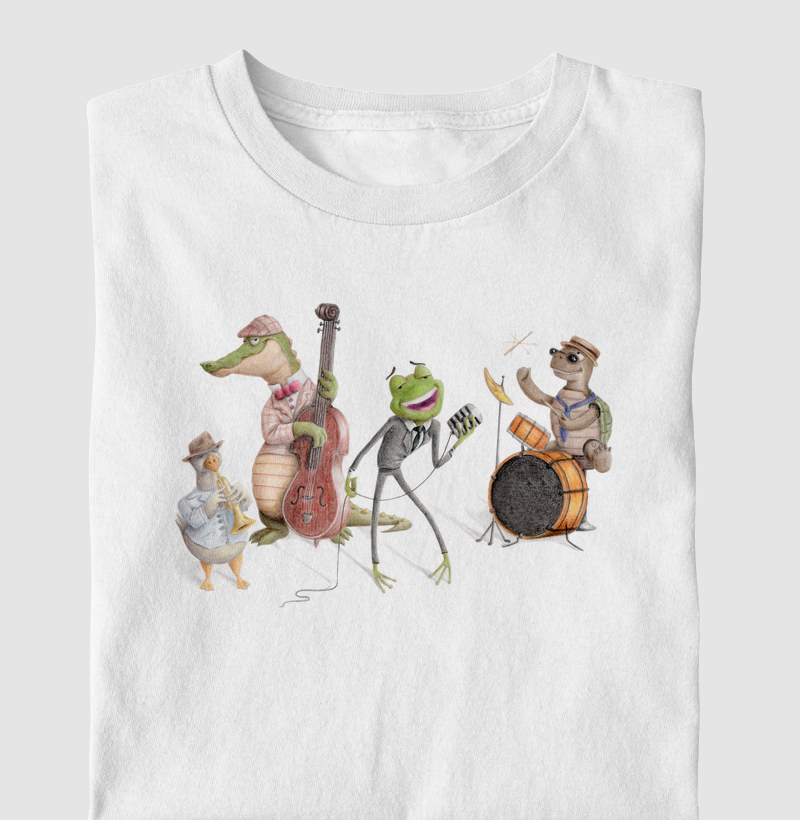 Camiseta Infantil Animal Band 
