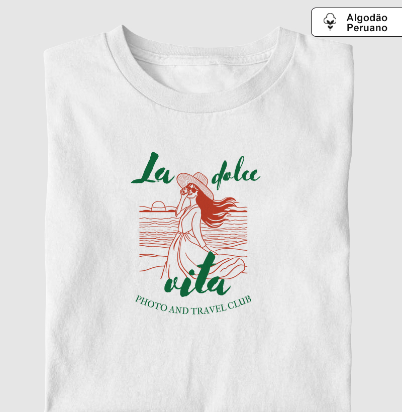 La dolce vita photo and travel club - Algodão premium peruano