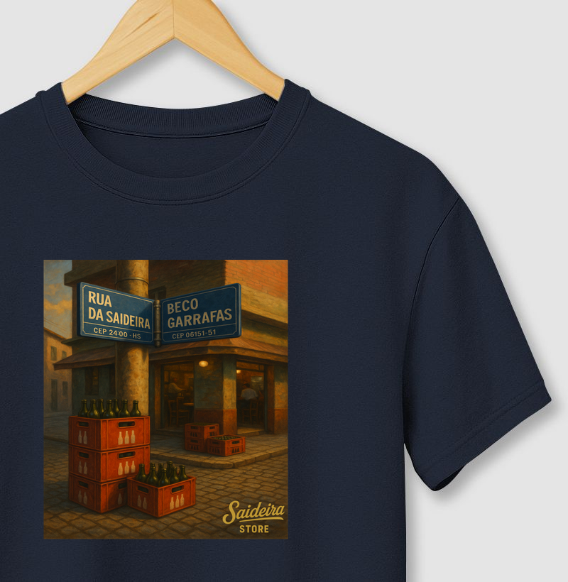 camiseta retro rua da saideira