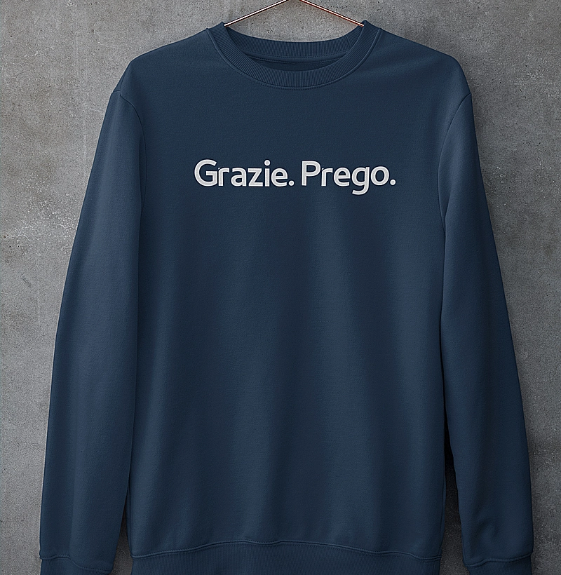 Grazie. Prego