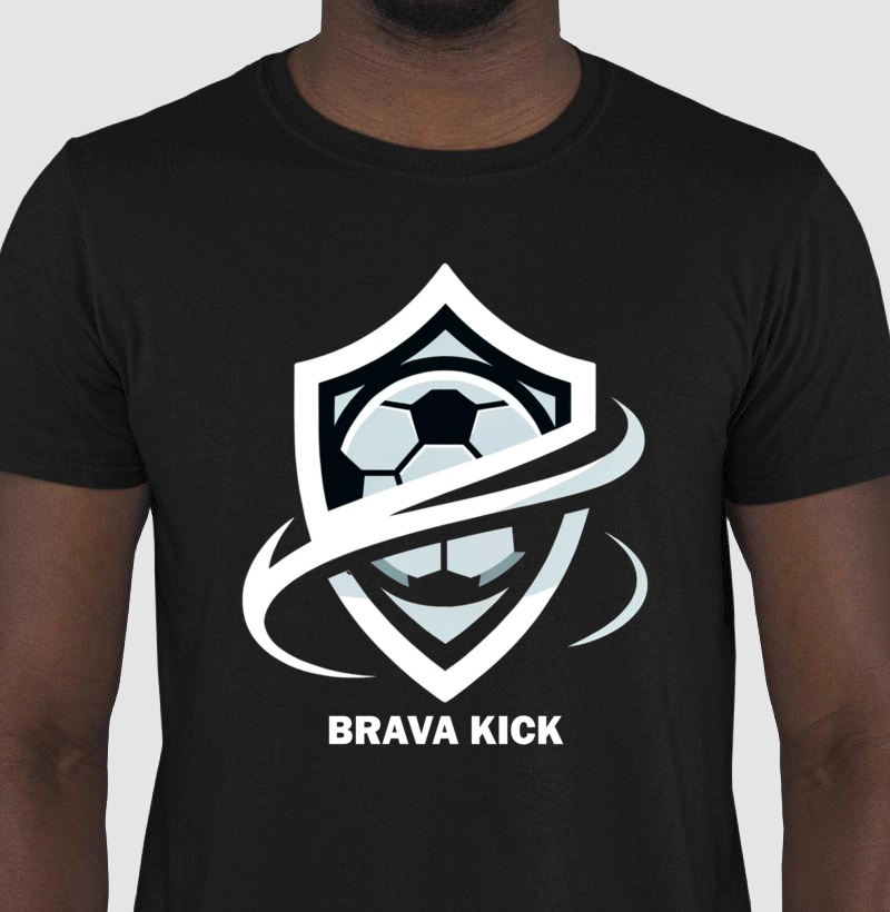Camiseta Escudo Brava Kick Preta