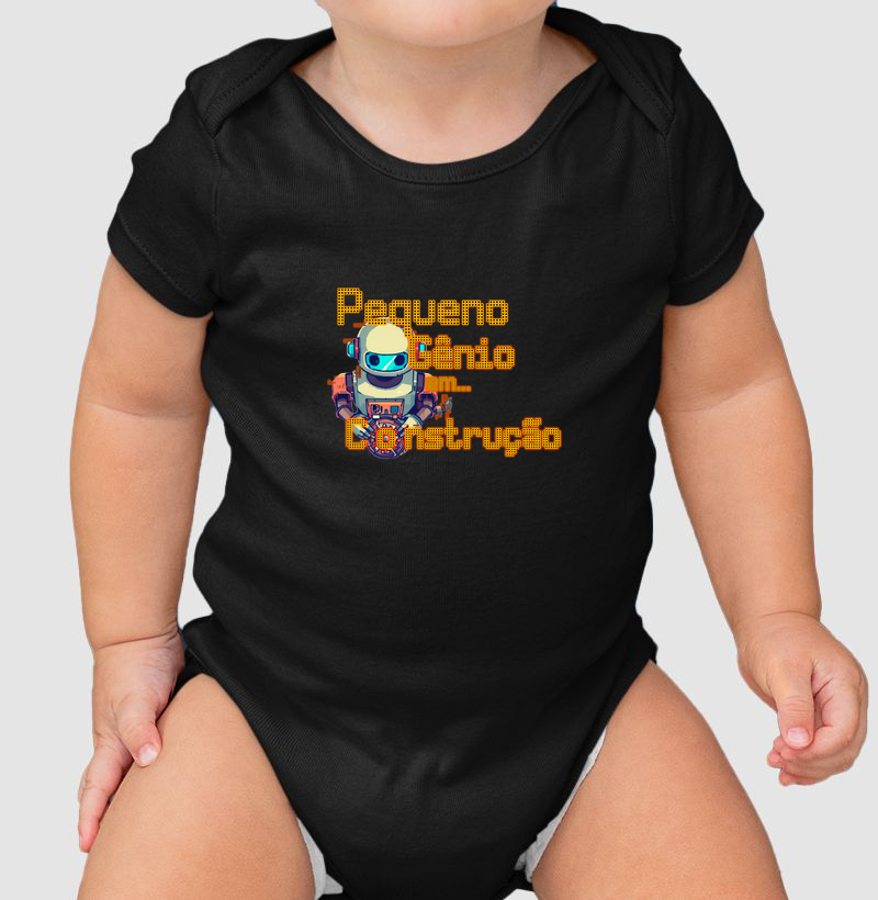 Pequeno Gênio em Construção - Body Infantil