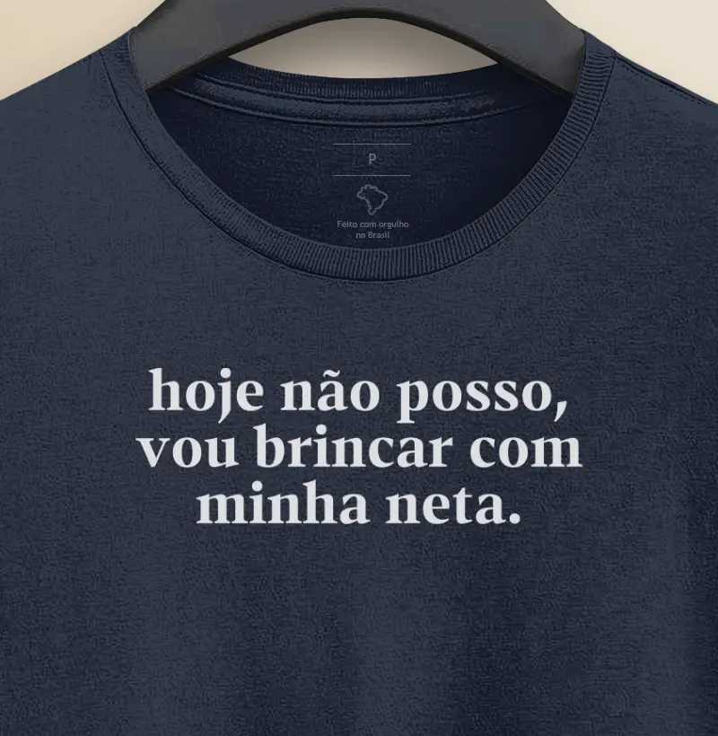 Hoje não posso vou brincar com minha neta