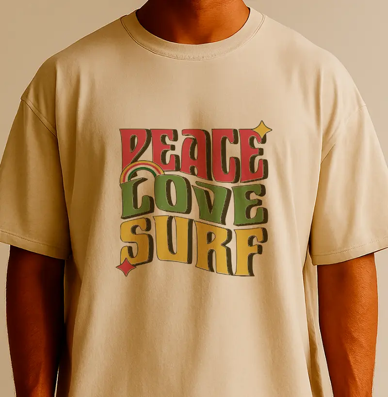 Peace, Love & Surf. 