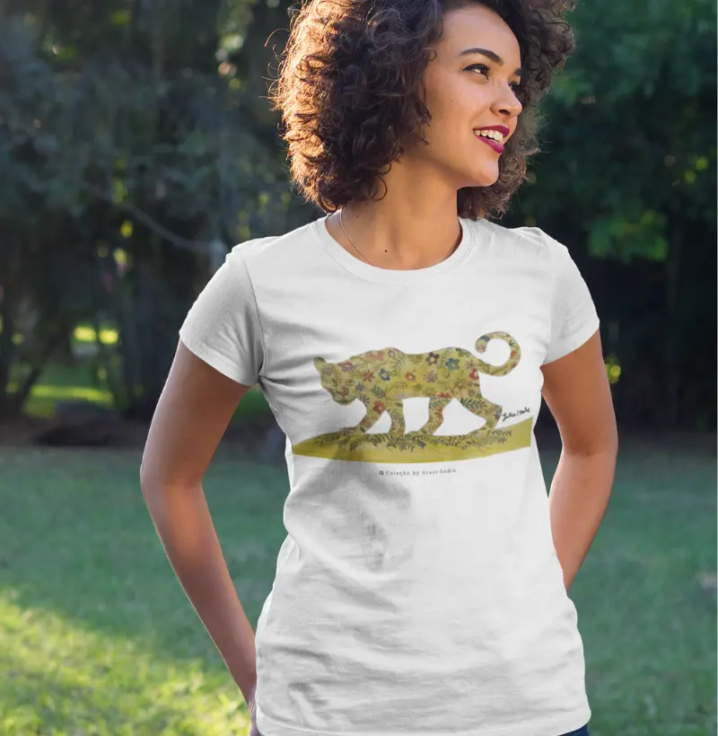 Camiseta adulto Onça by Julia Malc