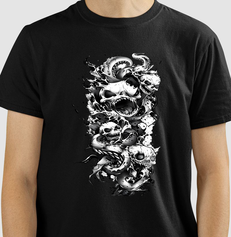SKULL 100% ALGODÃO NACIONAL