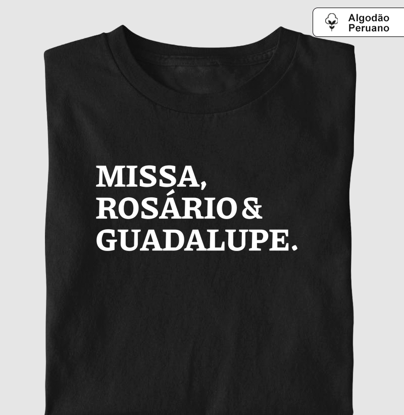 Missa, Rosário e Guadalupe - Algodão Peruano