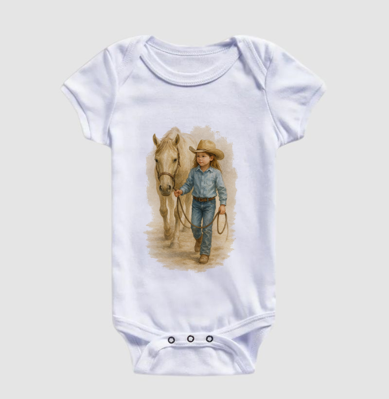 Menina e seu cavalo - Kids