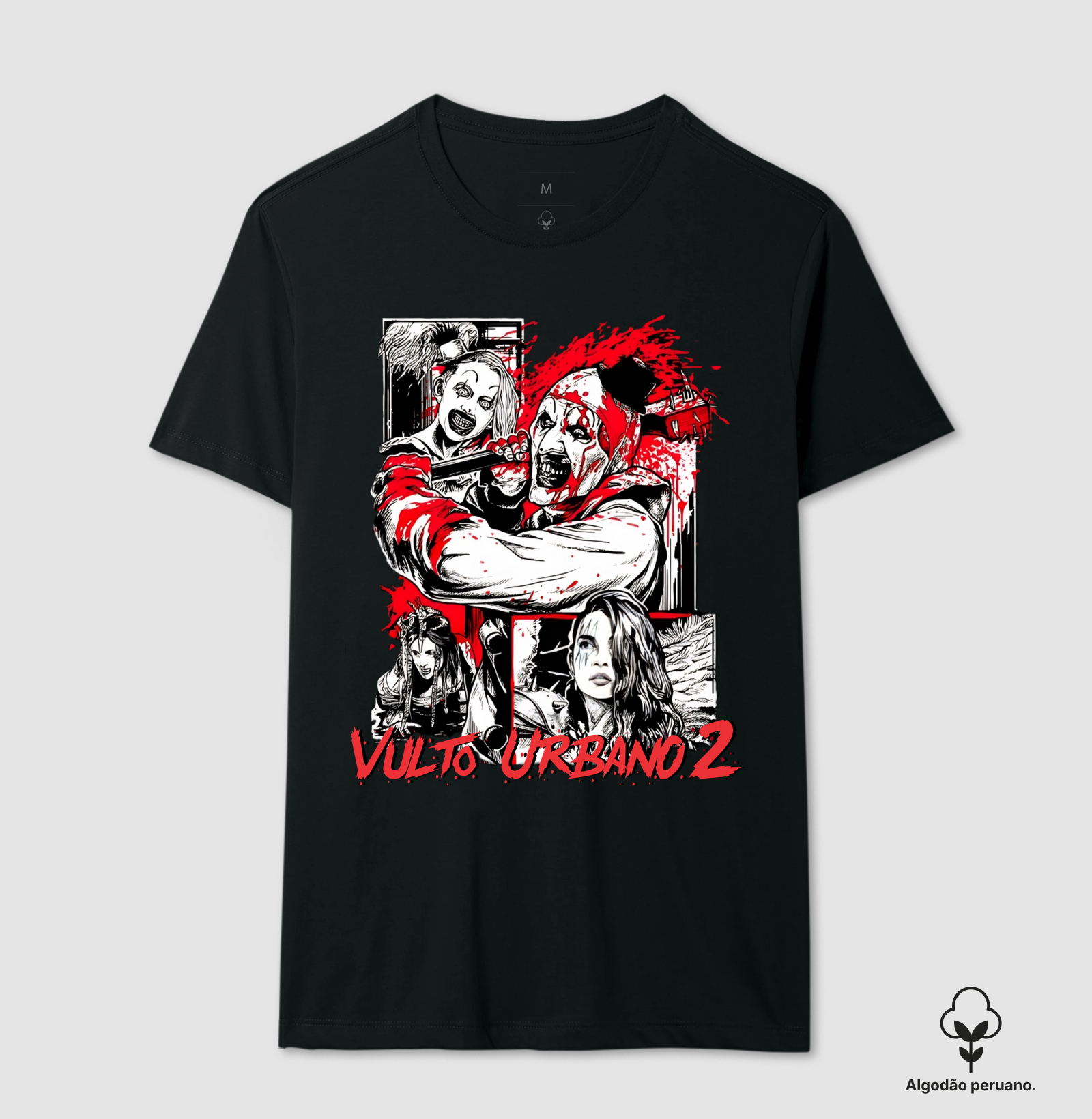 Camiseta de Terror 𝐓𝐞𝐫𝐫𝐢𝐟𝐢𝐞𝐫 Vulto Urbano