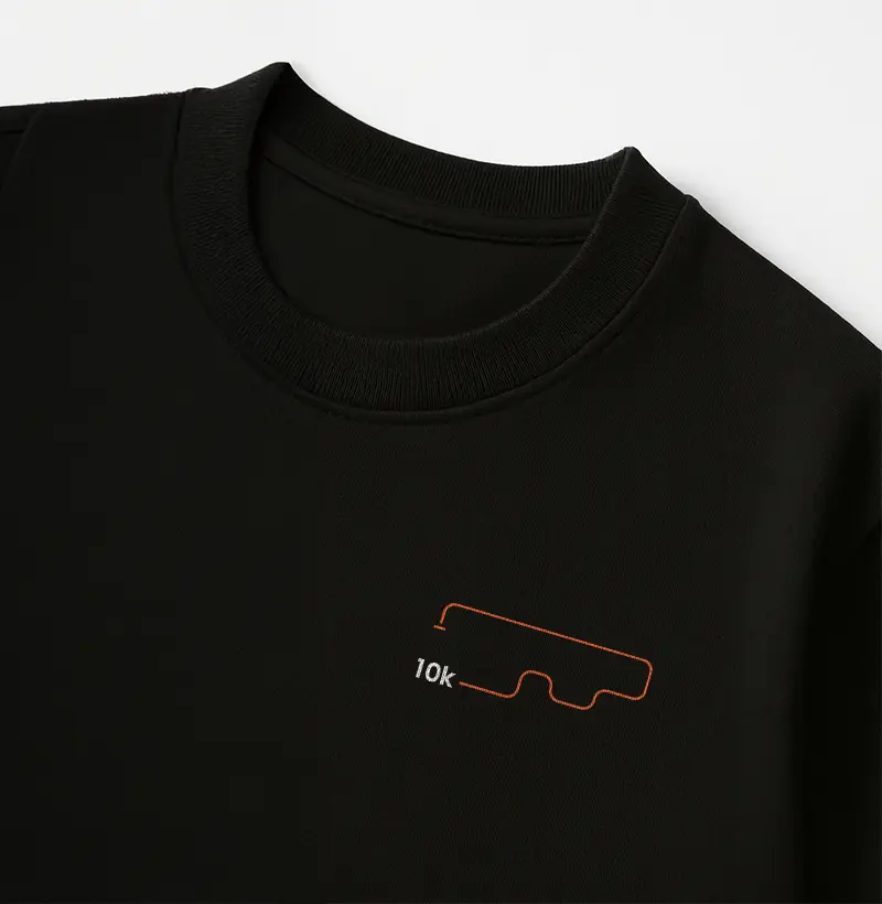 Camiseta Oversized Feminina 100% algodão "10km" 