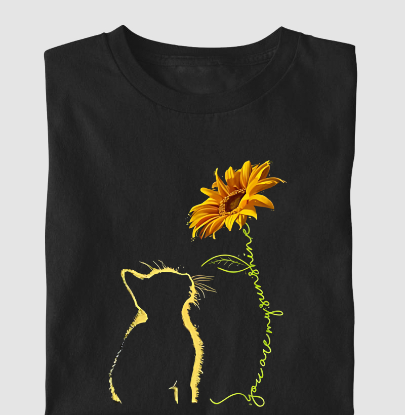 Gato e Girassol