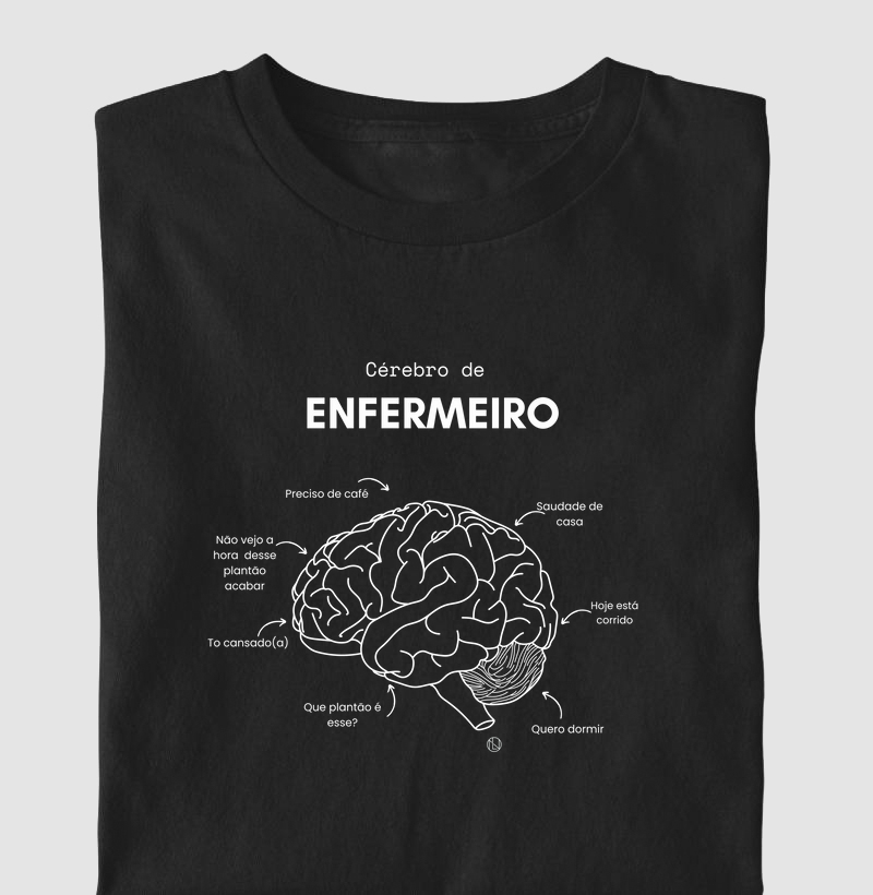 Camiseta Cérebro do Enfermeiro