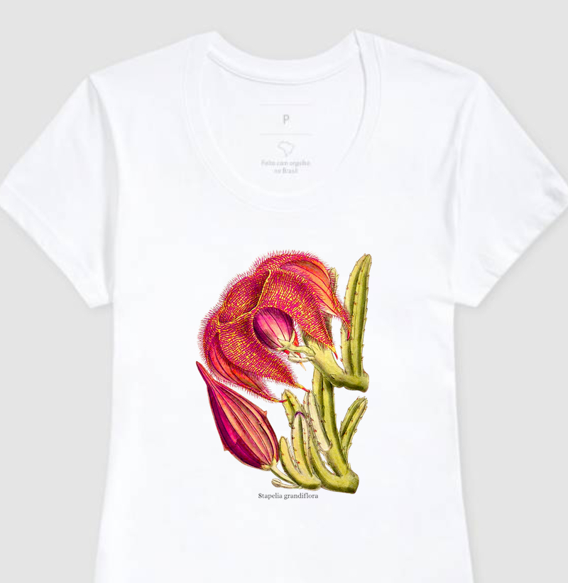 Camiseta Feminina Stapelia grandiflora