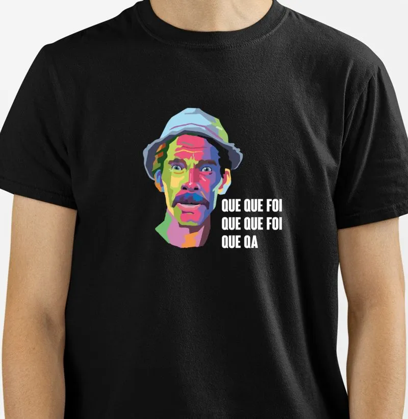 Camiseta Seu Madruga QA colorida