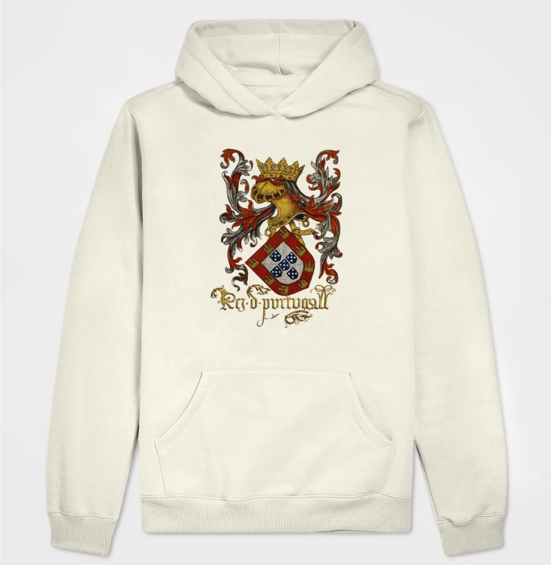 Moletom Hoodie Brasão de Armas de Portugal (séculos XV e XVI)
