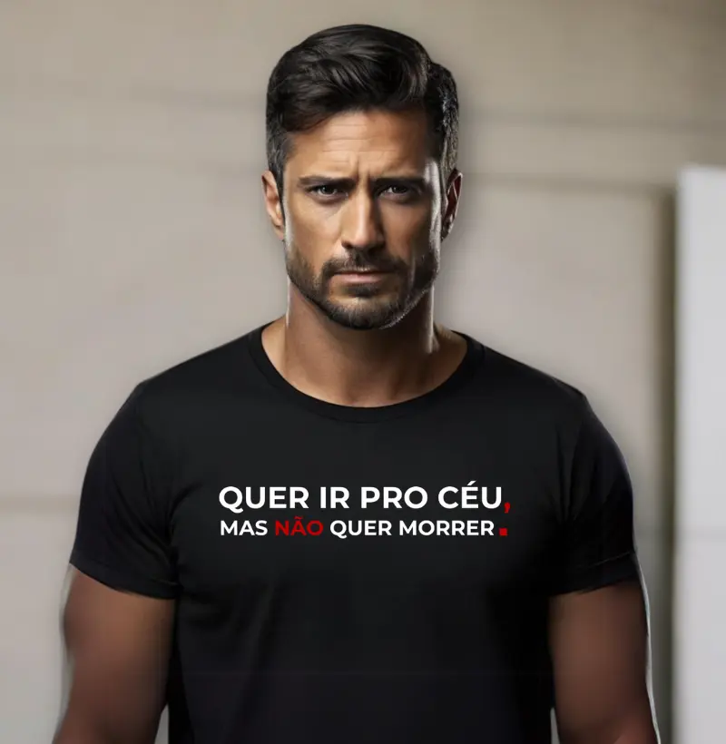 Quer ir pro Céu - Letra Branca