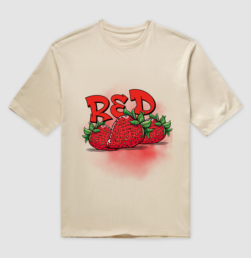 Camiseta Oversized - Strawberry Vibes 
