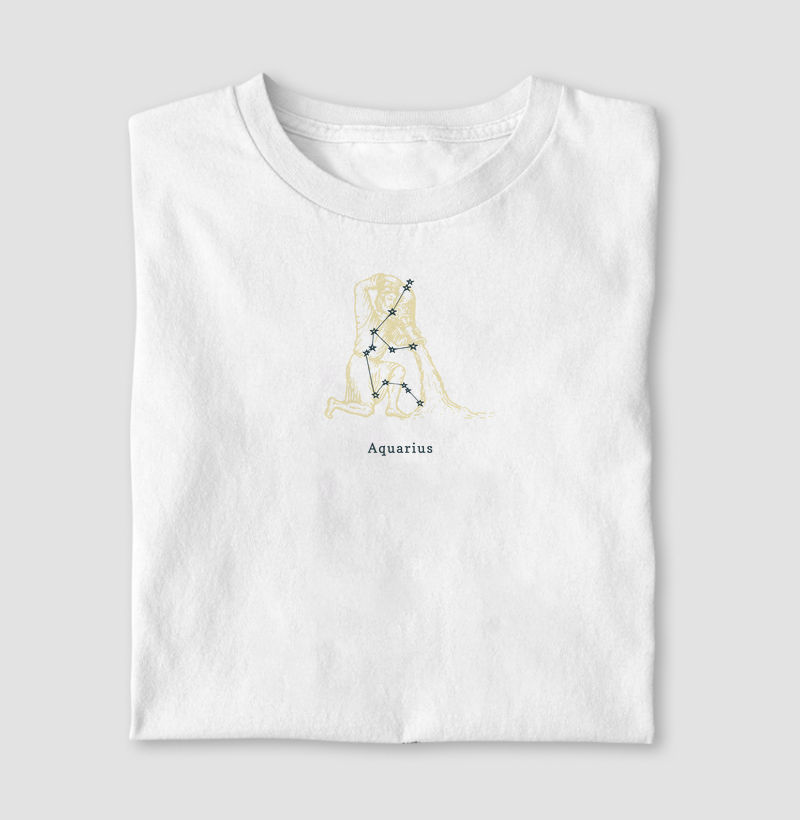 Camiseta Signos AQUÁRIO - ARTISTIC SYMBOL