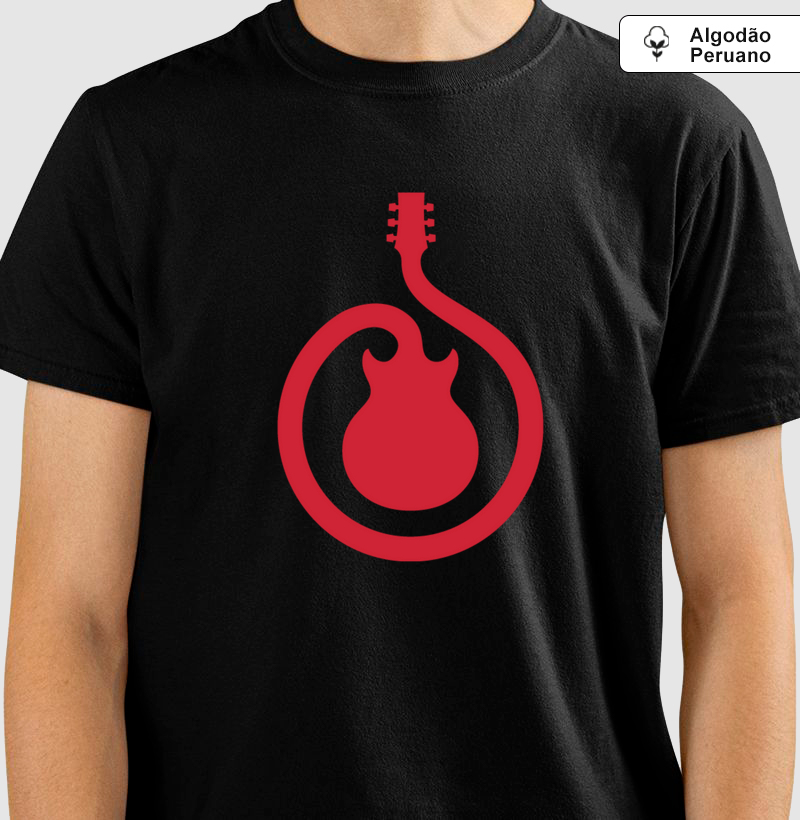 Logo School Of Rock Guitarra - Produto Premium - Algodão Peruano
