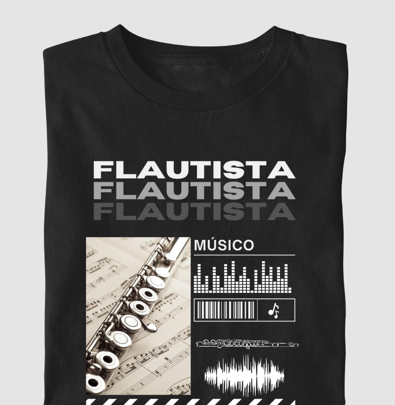 Camisa flautista músico