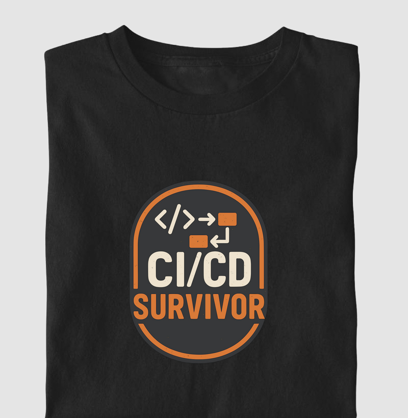 Camiseta CI/CD Survivor (DEO)