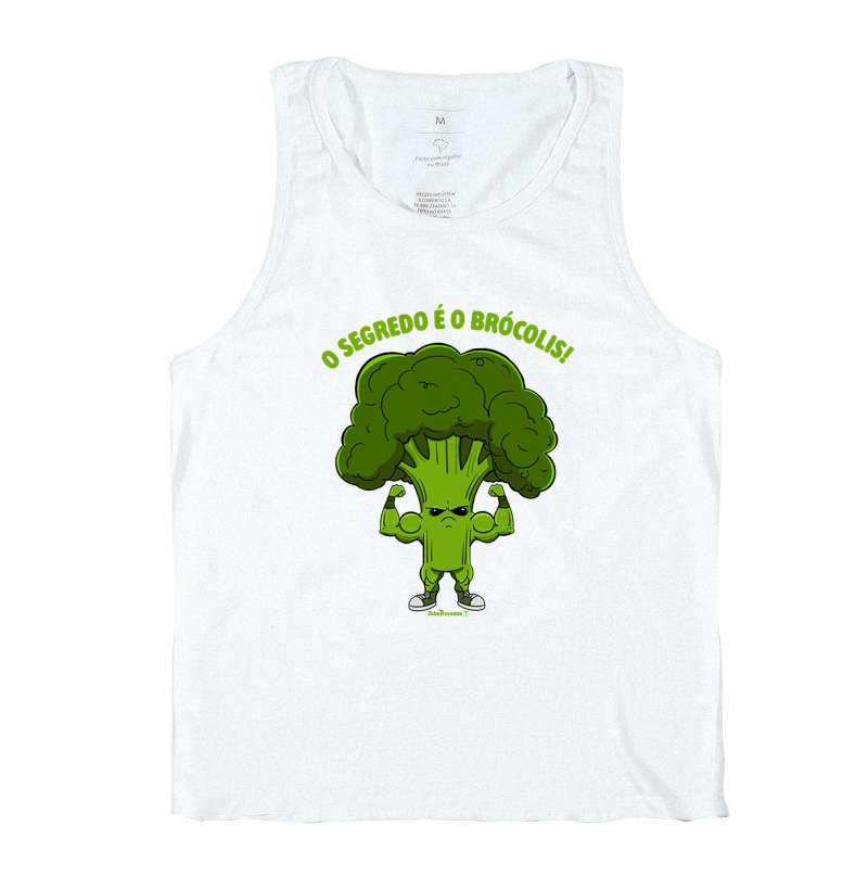 Camiseta Regata O segredo é o Brócolis 