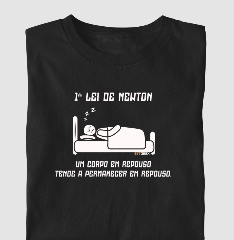 Camiseta Infantil 1a Lei de Newton