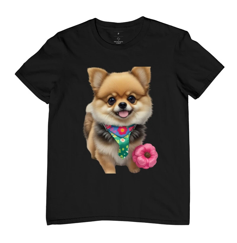 Camiseta Lulu com uma rosa 