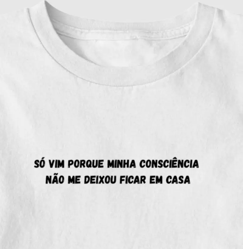 Minha consciência me obrigou