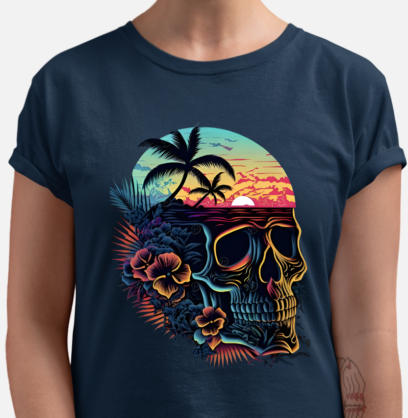 Camiseta Landscape Skull