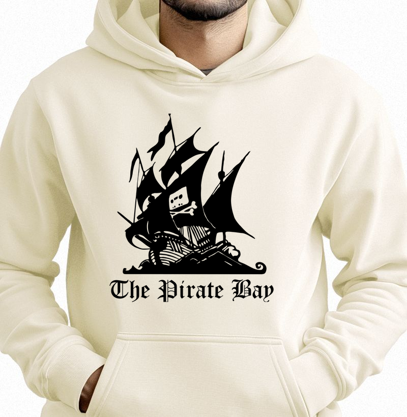 The Pirate Bay Black - Hoodie Moletom