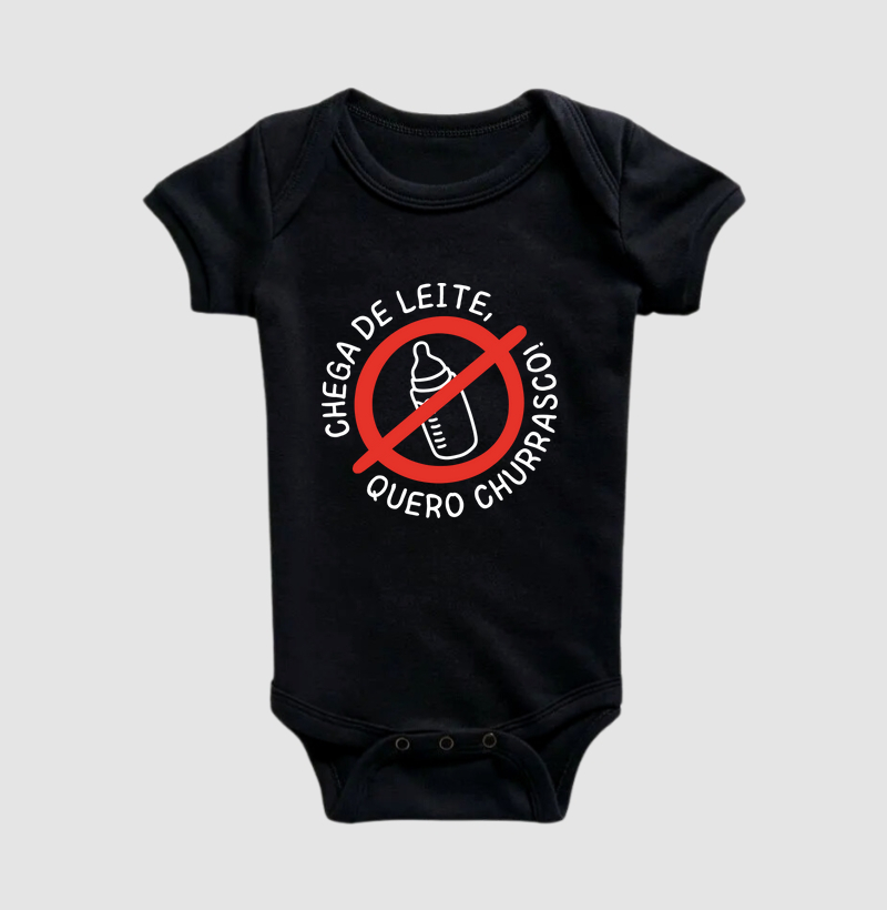 Chega de leite, quero churrasco!