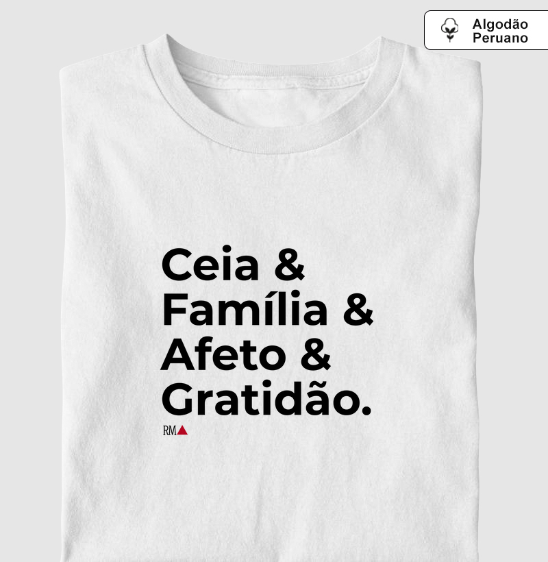 Ceia & Família & Afeto & Gratidão.