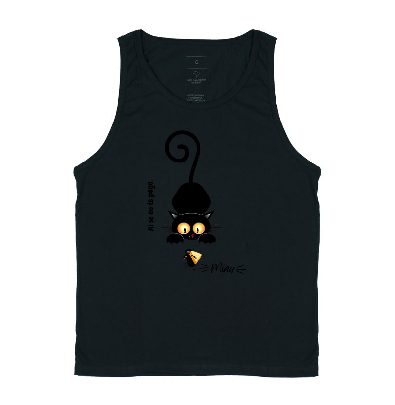 Camiseta Miau Aí se eu te pego.