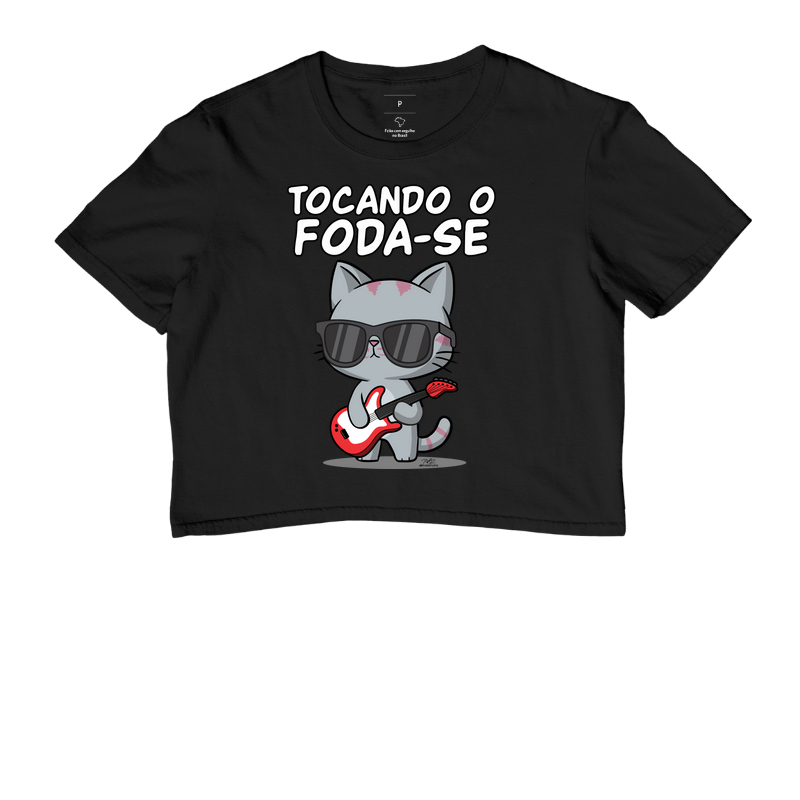 Camiseta Gato Sincero Tocando