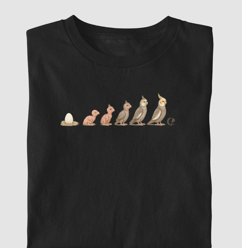 Camiseta - Evolução da Calopsita