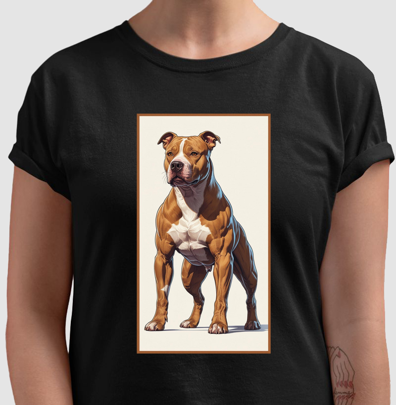 Camiseta Retrato Pit Bull