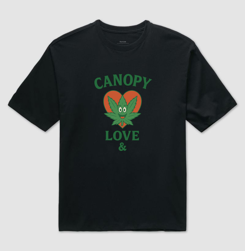 Camiseta Oversized Love & Leaf
