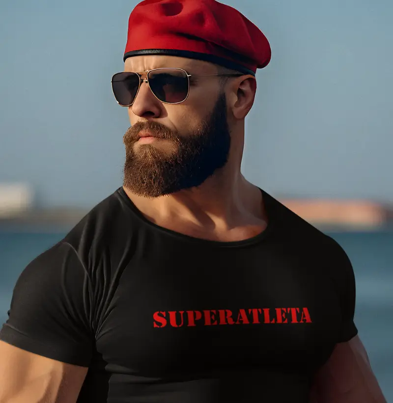 Camiseta Esportiva Motivacional | "Superatleta" | Malha Reserva | Atletiva Store