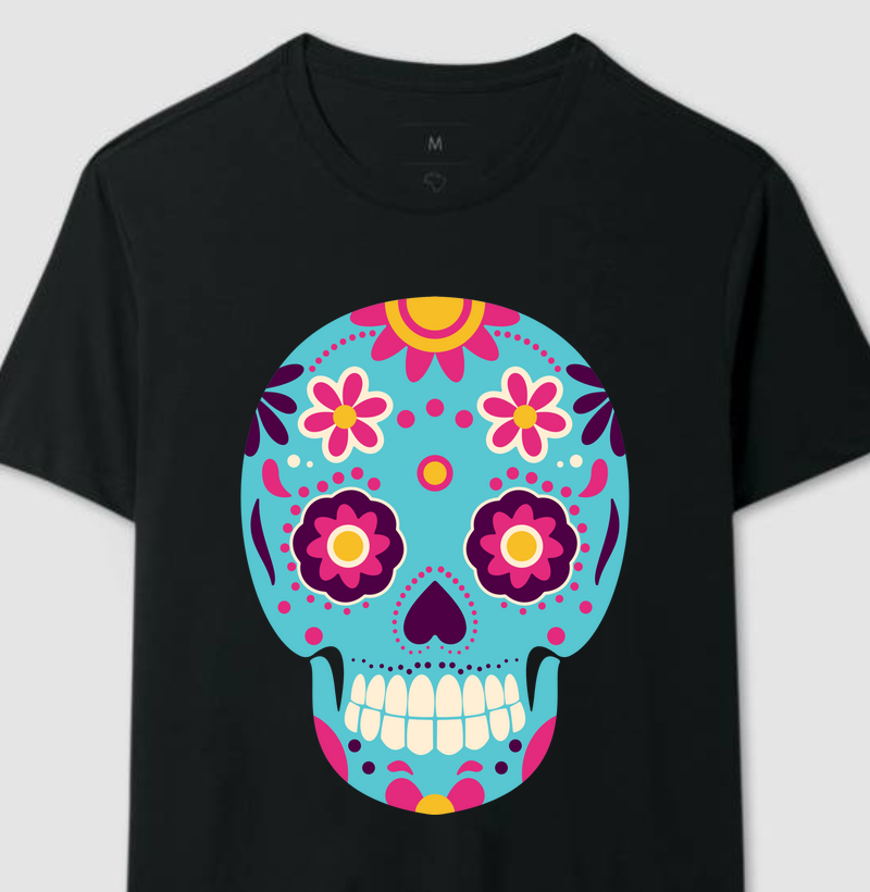 Coleção Caveiras Mexicanas - Crânio Azul