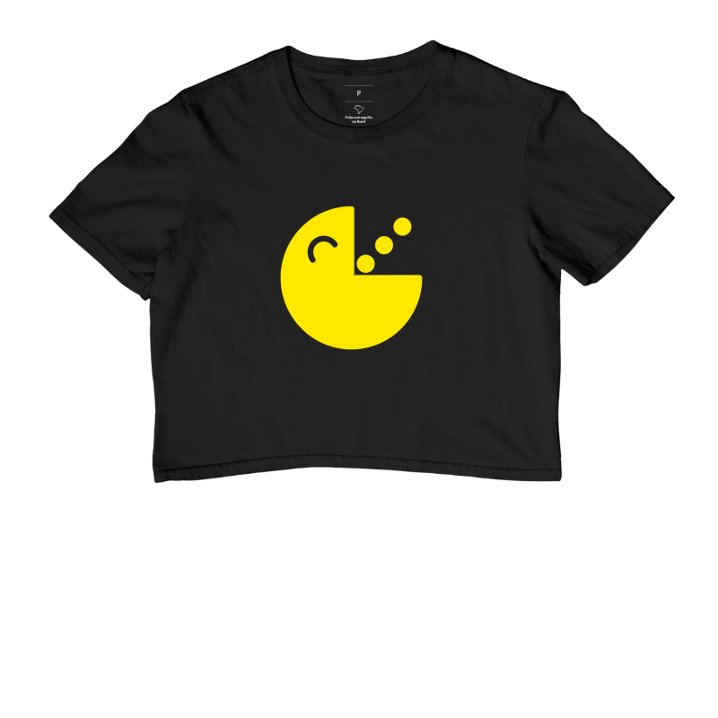 Camiseta cropped Pac Man