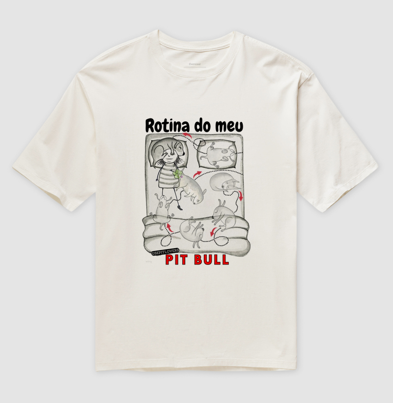 Rotina do meu Pit bull